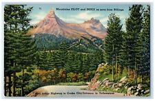 c1940's Red Lodge Highway To Cooke City Entrance To Yellowstone Montana Postcard picture