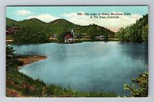 Ute Pass CO-Colorado, The Lake At Green Mountain Falls, Vintage Postcard picture