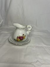 vintage mini pitcher and plate gold trim picture