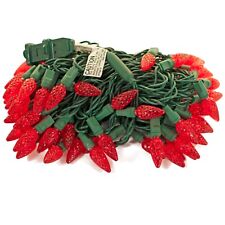 LED Christmas Lights Red 70 Bulb C6 Sets 35FT Green Cord Indoor Outdoor String picture