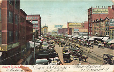 Postcard The Hay Market Chicago Illinois IL Street Scene Horse Buggy 1906 UDB picture