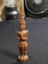 Vintage Thai Hand Carved Wooden Buddha Statue picture