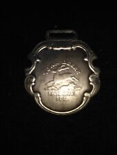 John Deere Moline ILL Watch Fob 2 in x 1 1/2. stainless steel picture