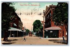 Slatington Pennsylvania Postcard Upper Main St. Exterior c1909 Vintage Antique picture