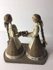 Vintage Folk Flax Dolls Traditional Hand Made Collectible Made In Belarus picture