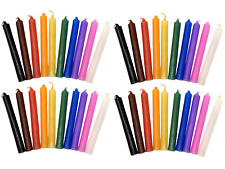 40 Spell Candles Assorted Colors (2 sets of 20 Mini Chime, Wicca, Altar) Set #2 picture