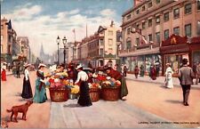 Tucks 7036 London, Regent St from Oxford Circus Vintage Postcard N66 picture