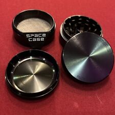 USA SELLER - Black Space Case Herb Grinder 4 piece 63mm Spacecase High Quality picture