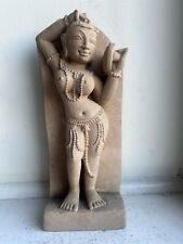 Sandstone Goddess Figure India 9” X 3.5” Heavy picture