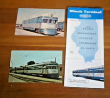 IT ILLINOIS TERMINAL 1954 TIME TABLES + 2 POST CARDS picture