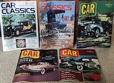 1972 Car Classics Magazines Lot Set Of 5 See Pictures & Description picture