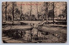 J98/ Piqua Ohio Postcard c1910 Twin Lakes Fountain Park Homes 55 picture