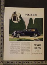 1938 PACKARD 12 SEDAN LIMOUSINE LUXURY WEALTH MANSION DETROIT MOTOR AUTO ADUQ65 picture