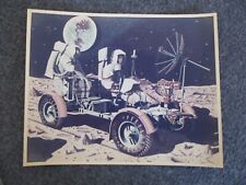 1969-1971 NASA MSFC BOEING MOON BUGGY CONCEPT ORIGINAL PHOTO ON GAF PAPER picture
