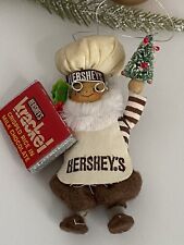 Hershey's Chocolate Krackel Baker Chef Christmas Ornament Bottle Brush Tree picture
