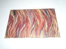 Antique Marbled Endpapers from Antique c.1800s Book, Book Repair/Art/Crafts 9 picture