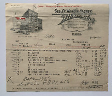 Vintage 1926 Billhead Letterhead St Louis MO Geller Ward Hasner Hardware Co picture