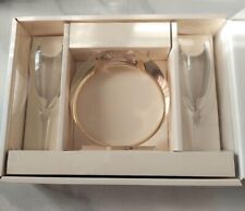 Moët & Chandon Limited Champagne Pair Glass & Ring Holder Set with Box New picture