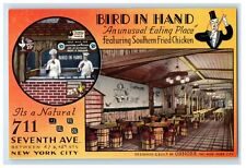 c1960's Bird In Hand Fried Chicken Chef Dining Room New York City NY Postcard picture