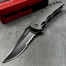 Kershaw Volt II Black Assisted Opening Flipper Blade EDC Folding Pocket Knife picture