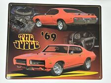 Hanging Wall Sign 1969 Pontiac GTO The Judge Metal Wall Decor Car Garage picture