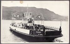 1942 RPPC Postcard - posted - MV Pendozi ferry boat. Okanagan Lake, B.C. picture