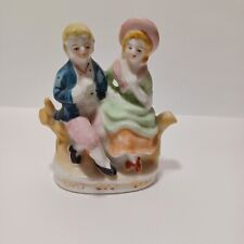 VTG Porcelain Figurine Courting Couple Small Made In Occupied Japan Regency picture