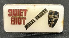 Vtg Pin Quiet Riot Metal Health Music Group Rock Band 1980s Lapel Pinback picture
