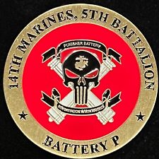 Battery P 5th Battalion 14th marines 235th Birthday USMC Challenge Coin picture