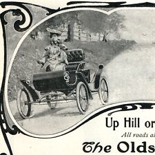 1903 Oldsmobile Auto Print Ad Runabout Women Drivers Feminism Original Paper 1B picture
