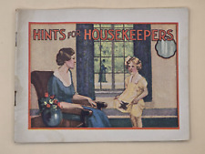 Vintage 1910's Advertising Booklet Hints for Housekeepers picture