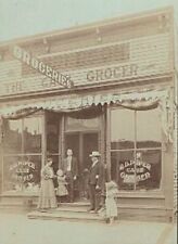 c1910 R. D. Piper Cash Grocer Bldg. Front, Owners? Matted Photograph picture