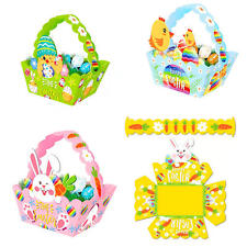 Bunny Basket 12pcs Cute Bunny Rabbit Easter Gift Baskets with Handle Portable picture