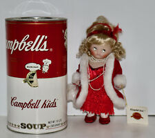 Campbell's Kids 1994 Steppin Out porcelain doll flapper girl numbered picture