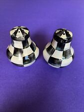MacKenzie-Childs Courtly Check Salt and Pepper Shakers New picture