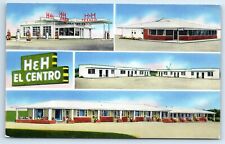 Postcard H & H El Centro, Motel Café Texaco Super Station, Kadoka SD 1956 J156 picture
