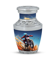 Decorative Urns For Ashes Dirt Track Cyclone (3 Inch) Pack Of 1 picture