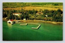 Manitowaning Lodge Manitoulin Island Ontario Canada Postcard 1966 picture