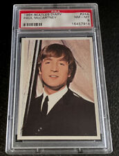 PSA 8 1964 The Beatles Diary #24A John Lennon Rookie Card Topps Paul McCartney picture