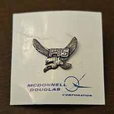 Very RARE Vtg USAF F-15 Eagle Air Superiority Fighter Mcdonnel Douglas Corp PIN picture