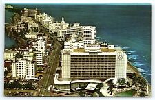 1950s MIAMI BEACH FLORIDA THE SEVILLE HOTEL OCEAN FRONT 29th ST POSTCARD P2794 picture
