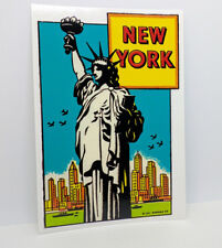 New York City Vintage Style Travel Decal, Vinyl Sticker, Luggage Label picture
