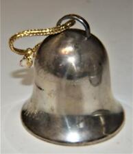 Vintage Signed WALLACE Sterling Silver 1972 Annual Christmas Bell Ornament 30g picture