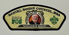 BSA DANIEL BOONE COUNCIL 2024 FOS CSP, BLACK BORDER, “ WILLIAM D. BOYCE “, NEW picture
