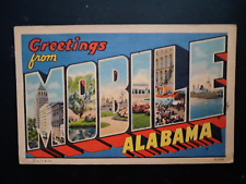 Postcard Large Letter Greetings from Mobile Alabama picture
