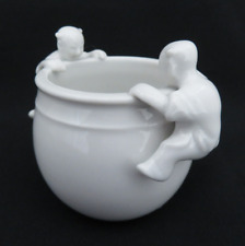 Vntage White Blanc de Chine Chinese Teacup w Children Metropolitan Museum of Art picture