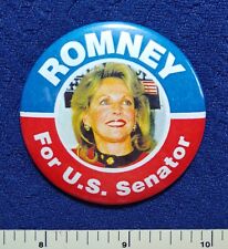 RONNA ROMNEY MICHIGAN 1996 SENATE MITT'S SISTER RONNA'S MOM POLITICAL PIN BUTTON picture