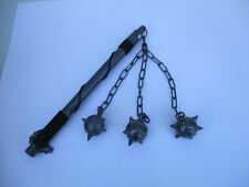 Triple Head Mace Flail Spiked Metal Balls Morningstar picture