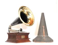 1903 Victor Monarch Phonograph w/Orig. Horn & Travel Case * No Replica Parts picture