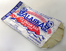 1950's vintage Popsicle Pete ALASKA ICE CREAM BAR ON A STICK 10 Cent wrapper wb picture